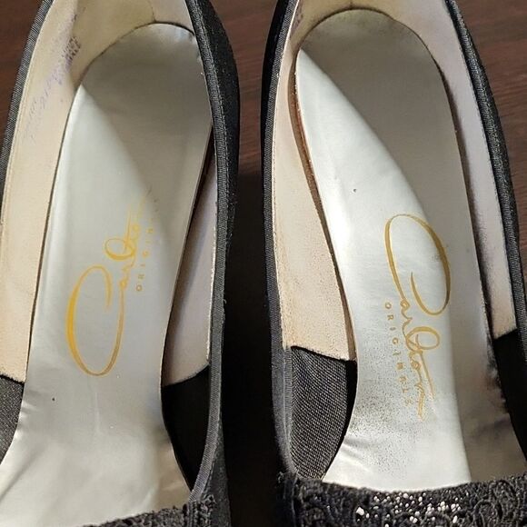 Vintage Carlton Originals black dress heels - Picture 3 of 7